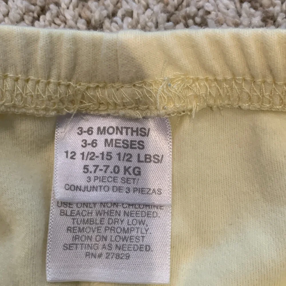 Yellow Duck Baby One Piece 3-6 Month